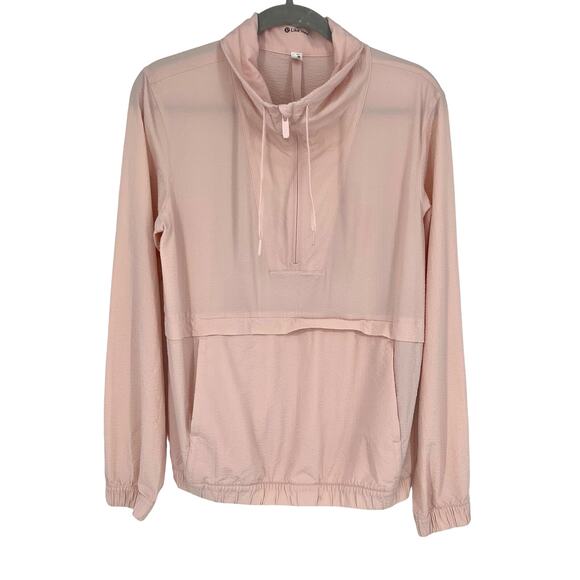 Lululemon Pack Light Pullover Jacket Pink Mist Size 4 - Picture 1 of 10
